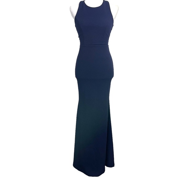 Lulus Power of Wow Navy Blue Backless Dress - Picture 3 of 12
